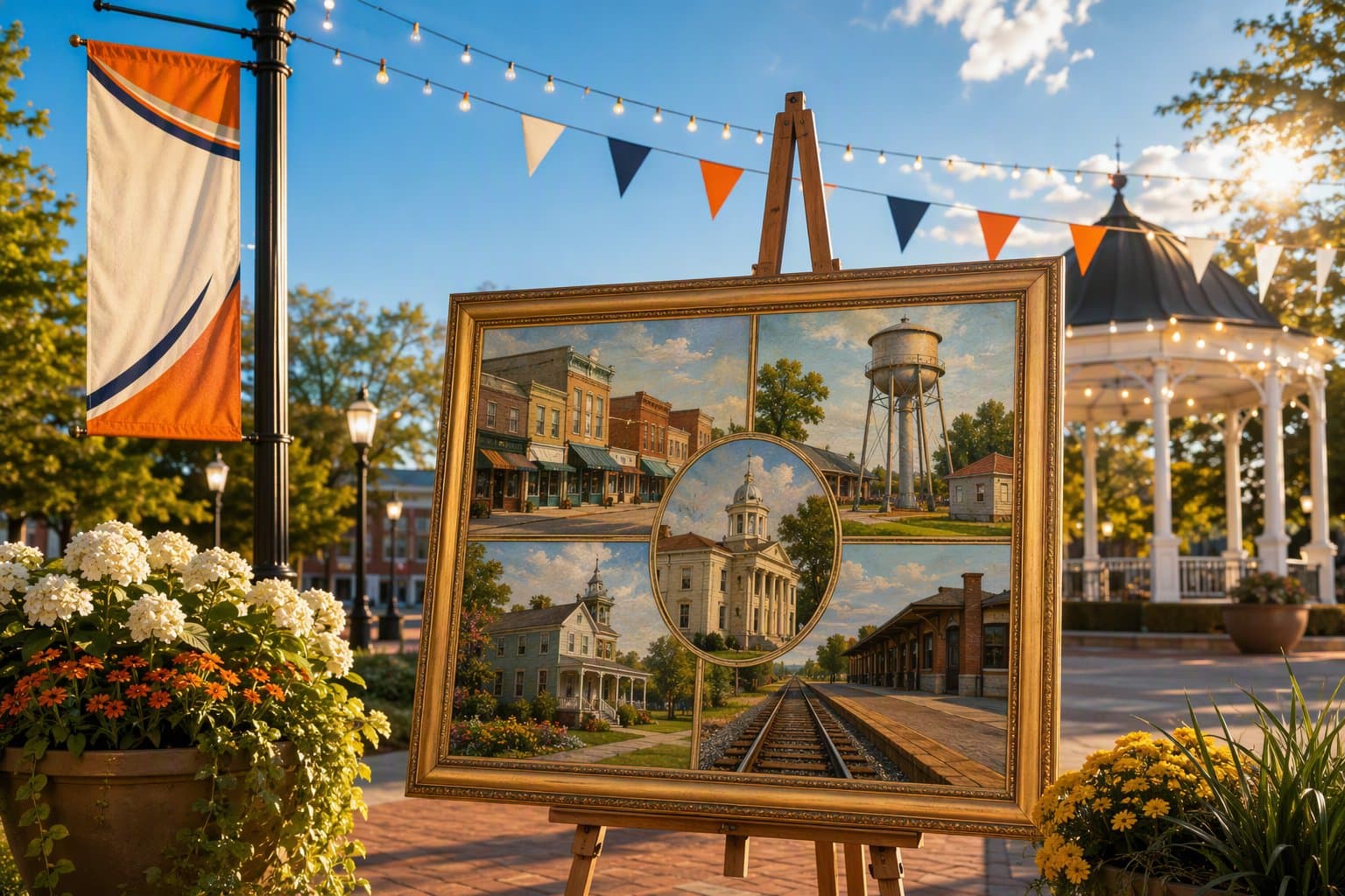 Celina Heritage Collage - illustration, Jake Team LLC