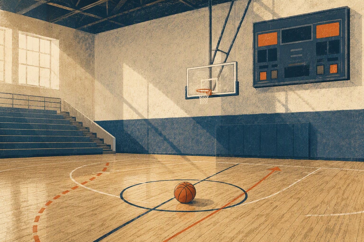 Basketball Comeback Win - illustration, Jake Team LLC