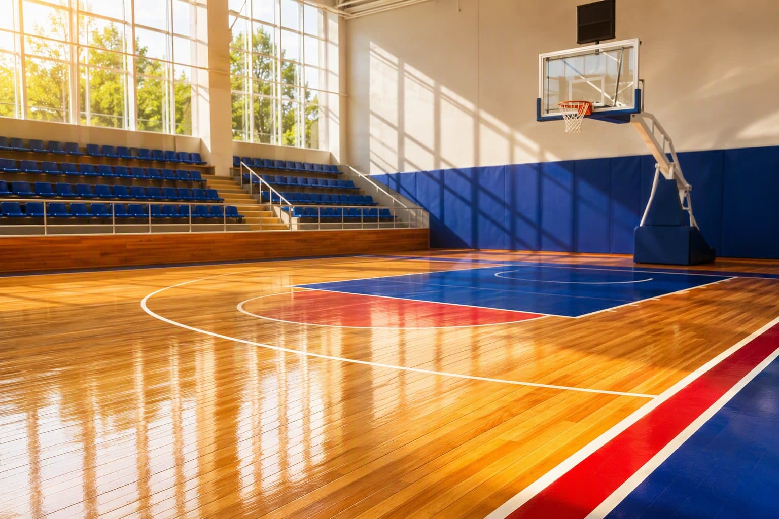 Empty basketball court - illustration, Jake Team LLC