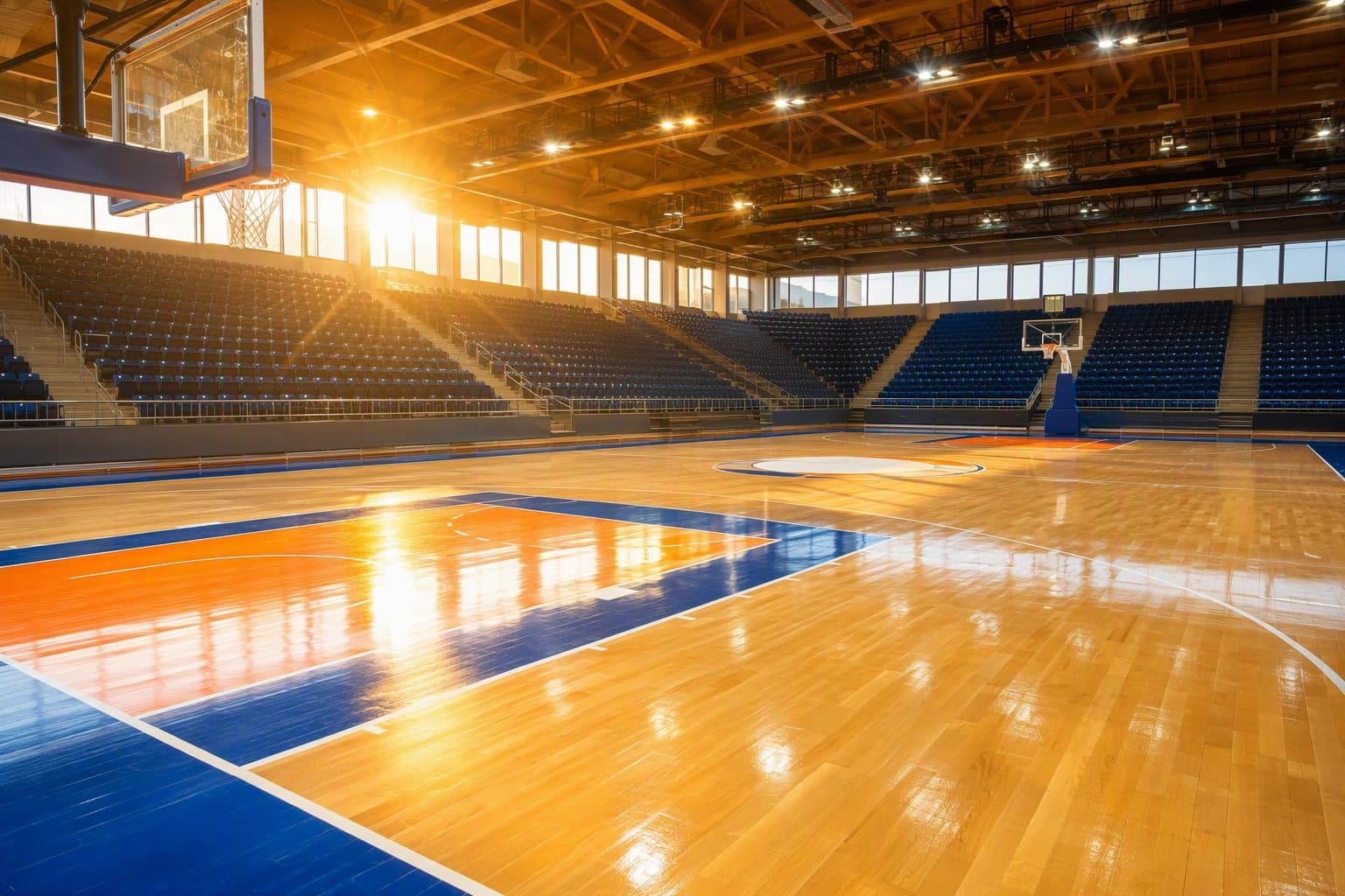 Empty basketball court - illustration, Jake Team LLC