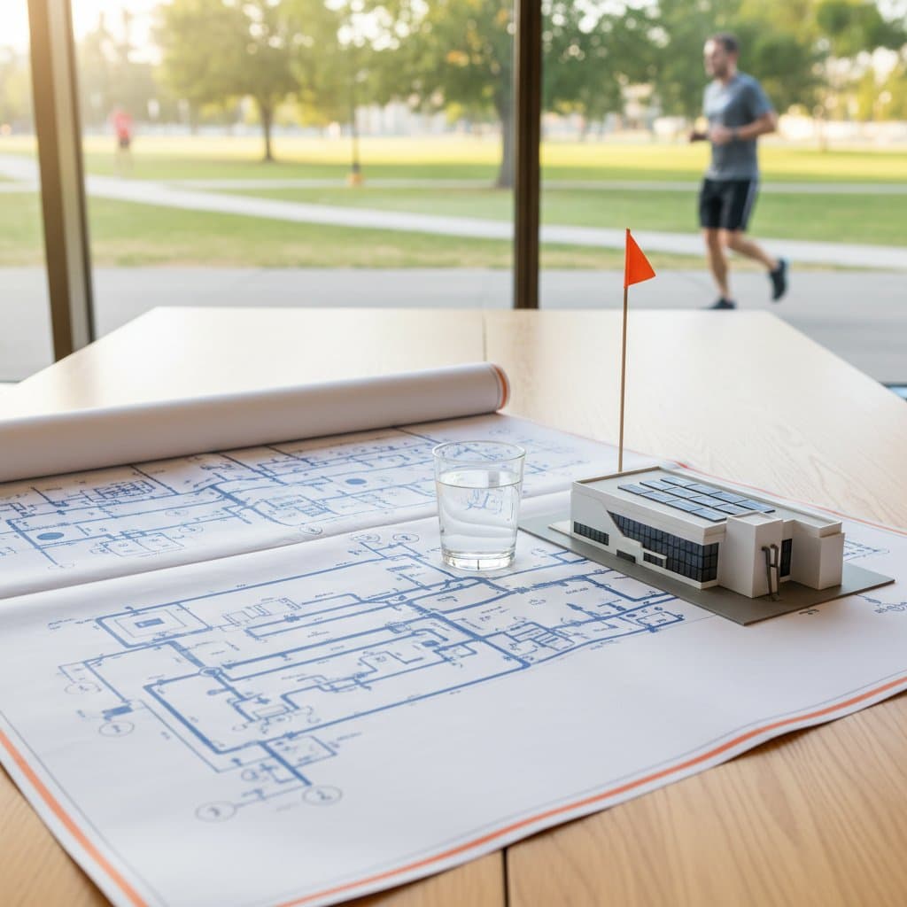 Water infrastructure planning - illustration, Jake Team LLC