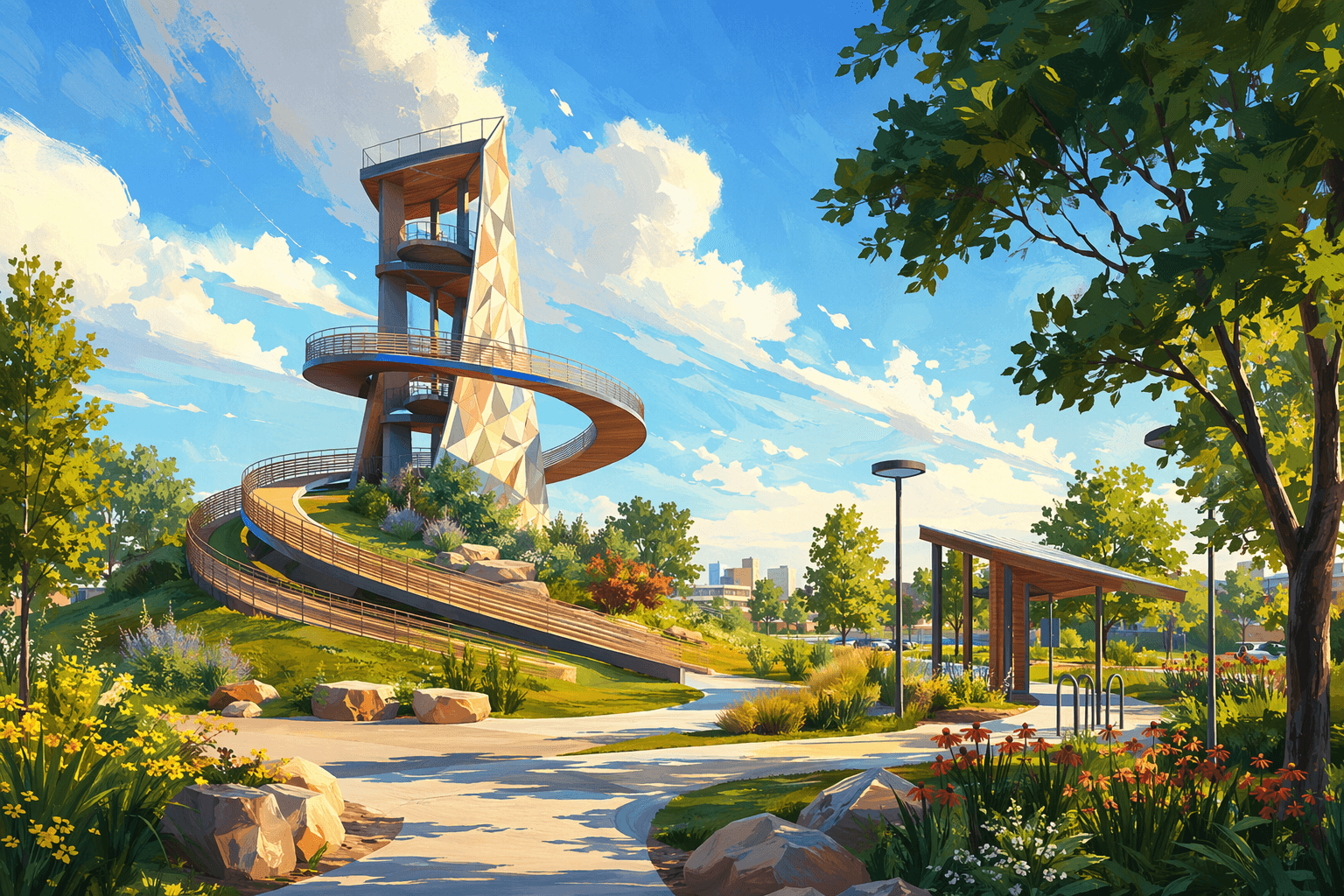 Community Park - illustration, Jake Team LLC