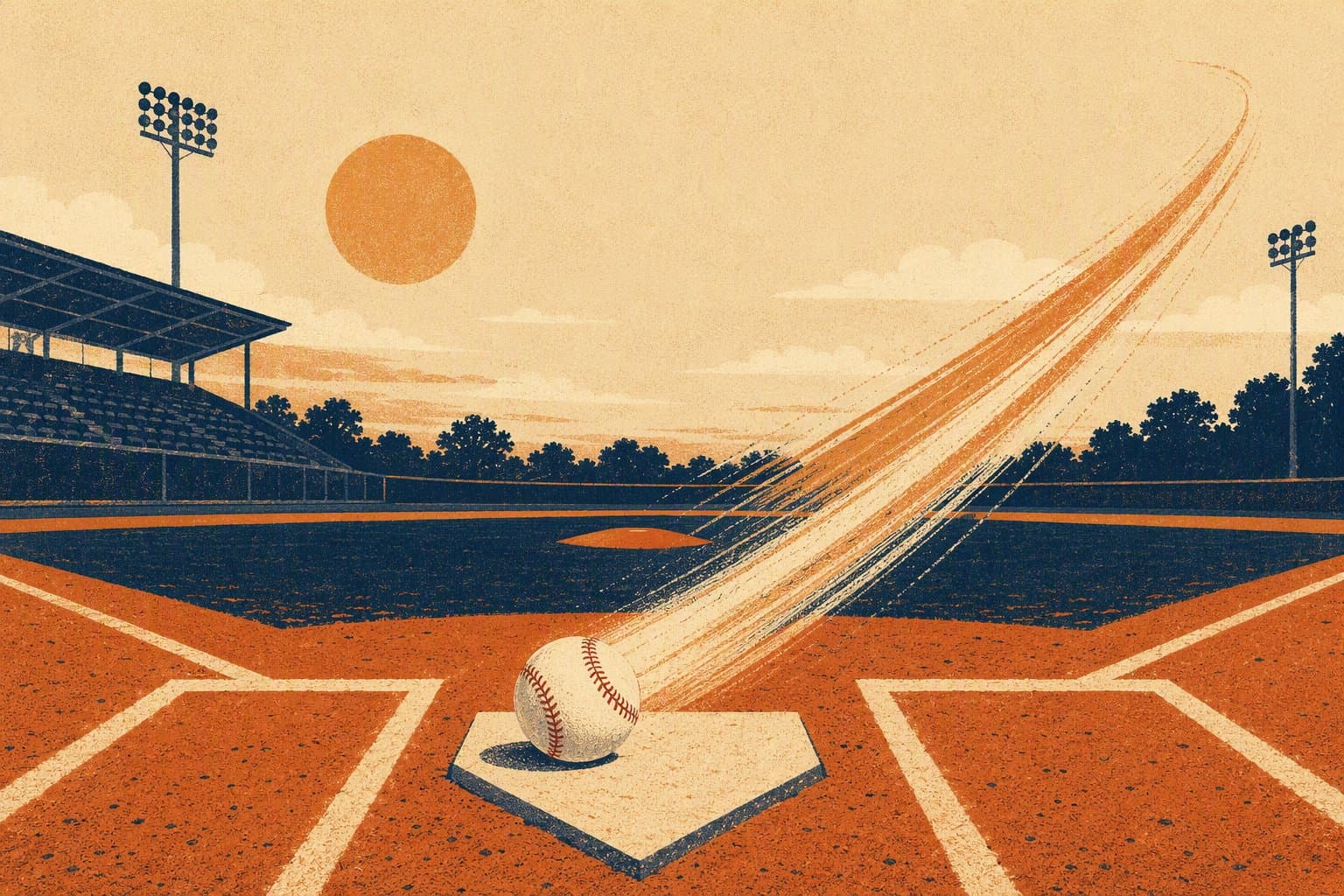 Baseball Offensive Surge - illustration, Jake Team LLC
