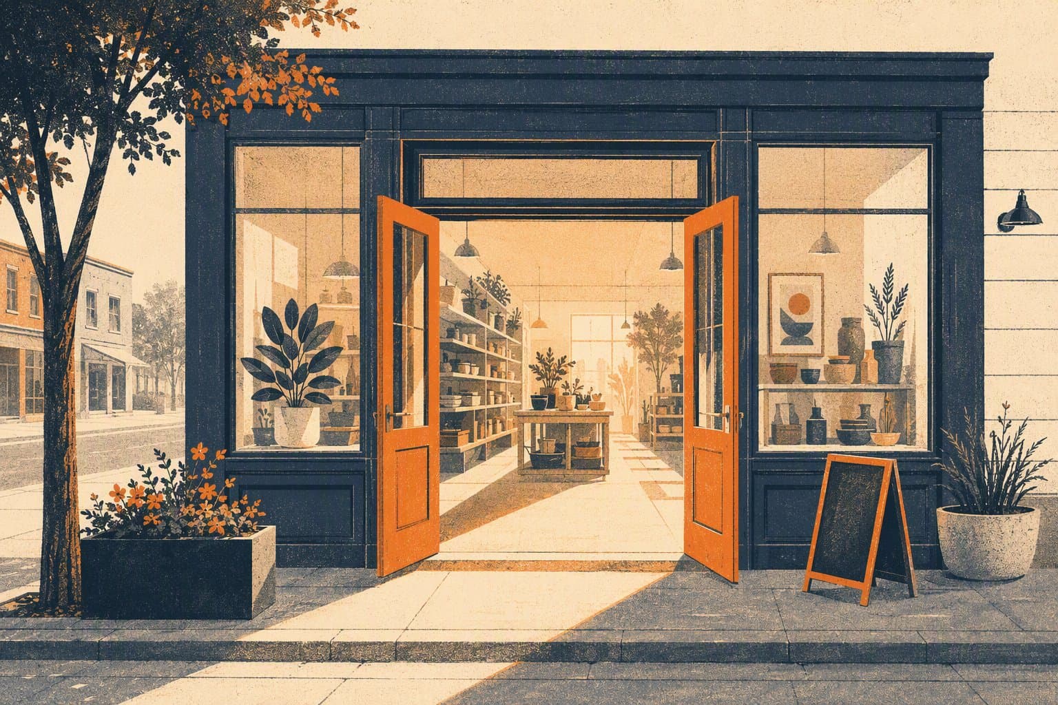 New Retail Opening - illustration, Jake Team LLC