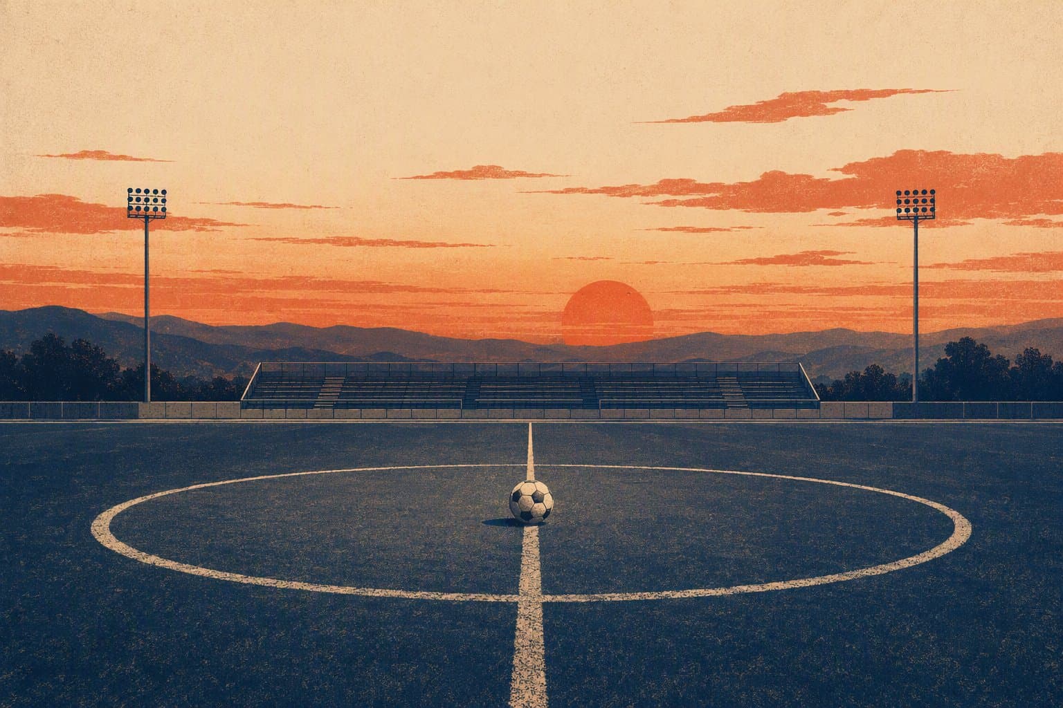 Balanced Soccer Match - illustration, Jake Team LLC
