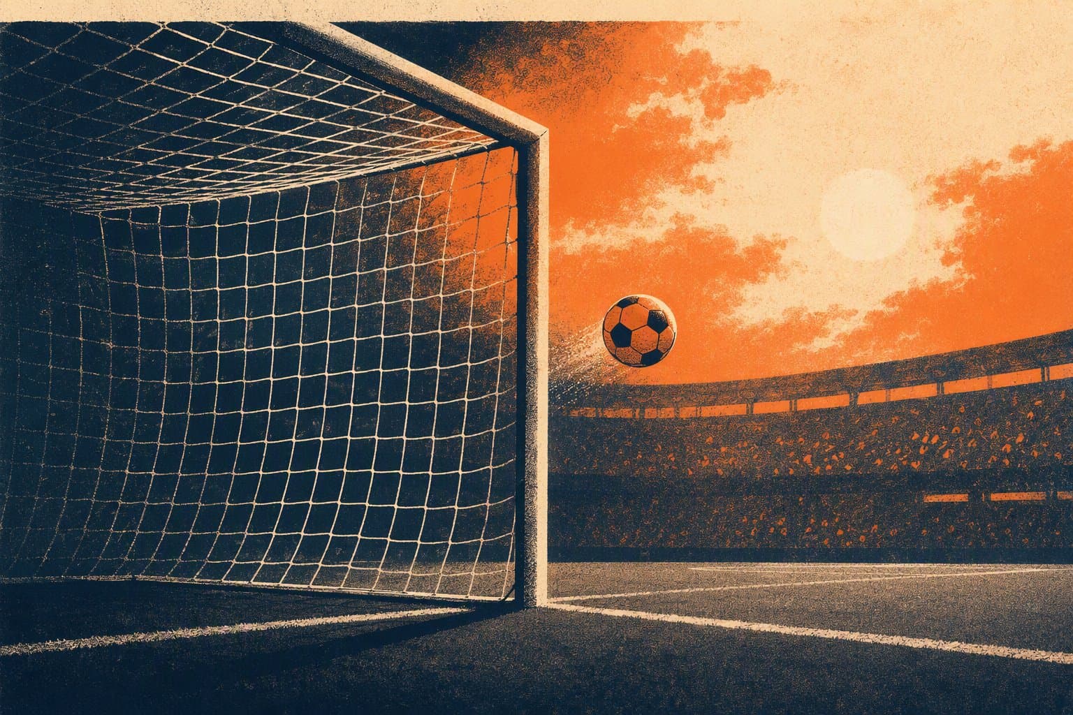 Late Goal Drama - illustration, Jake Team LLC