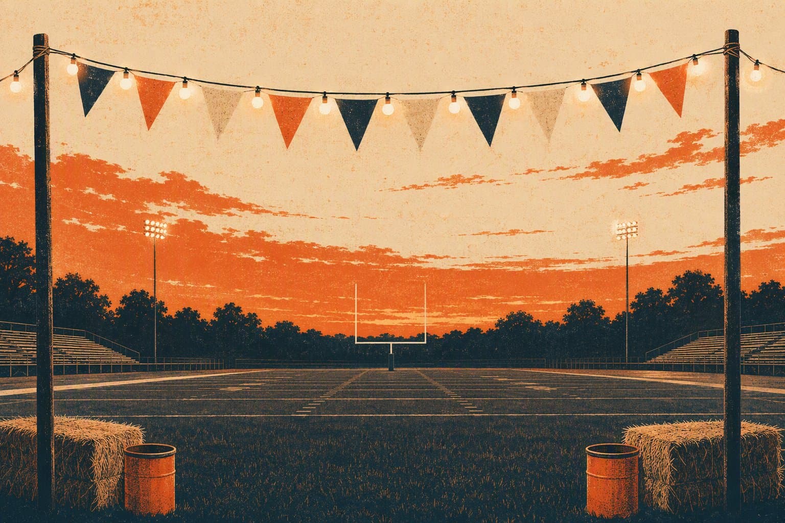 Preseason Scrimmage - illustration, Jake Team LLC