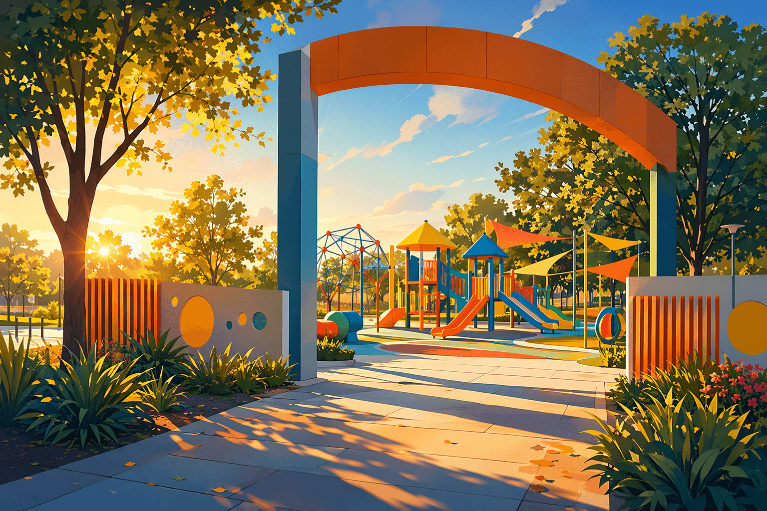 Community park opening - illustration, Jake Team LLC