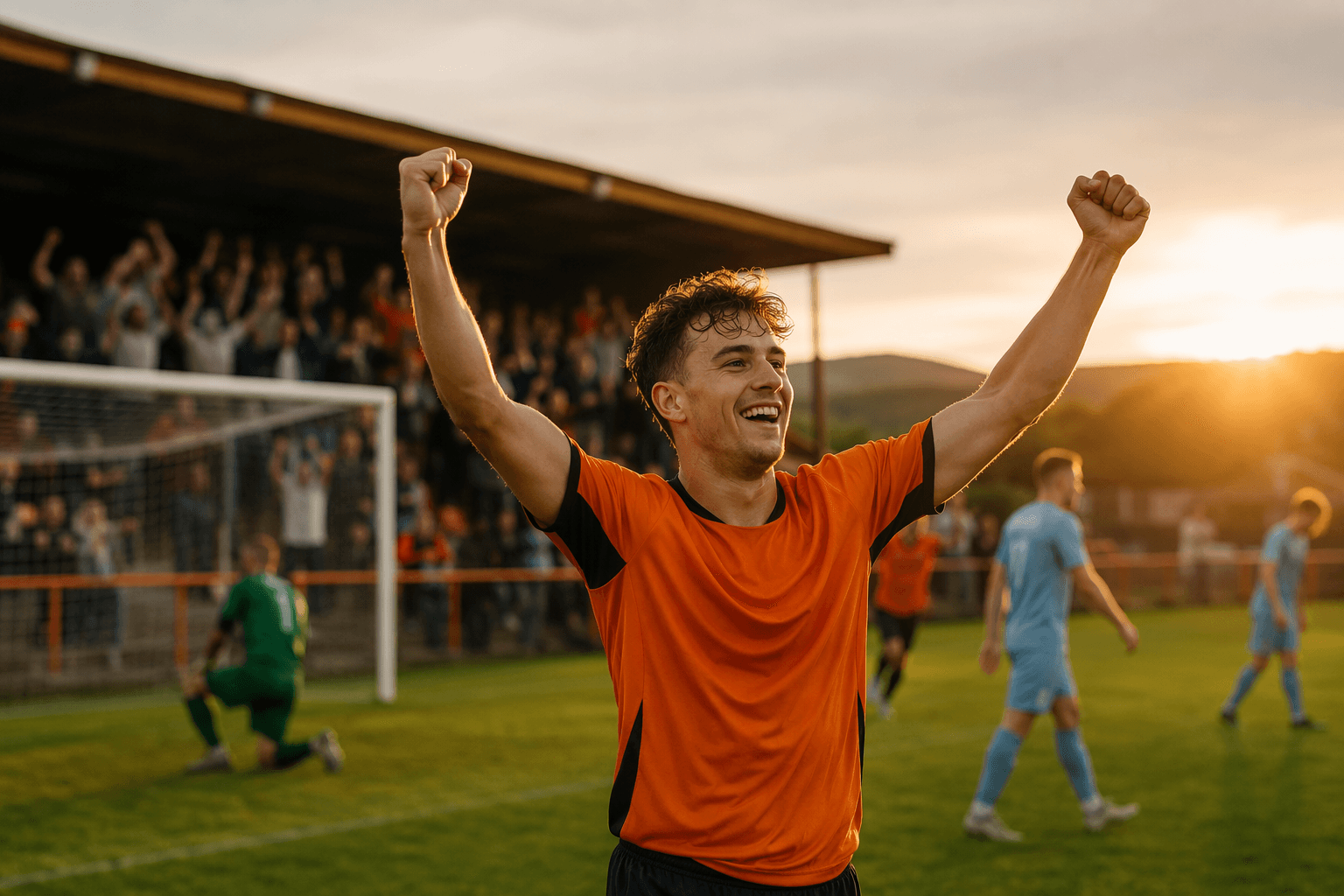 soccer victory celebration - illustration, Jake Team LLC