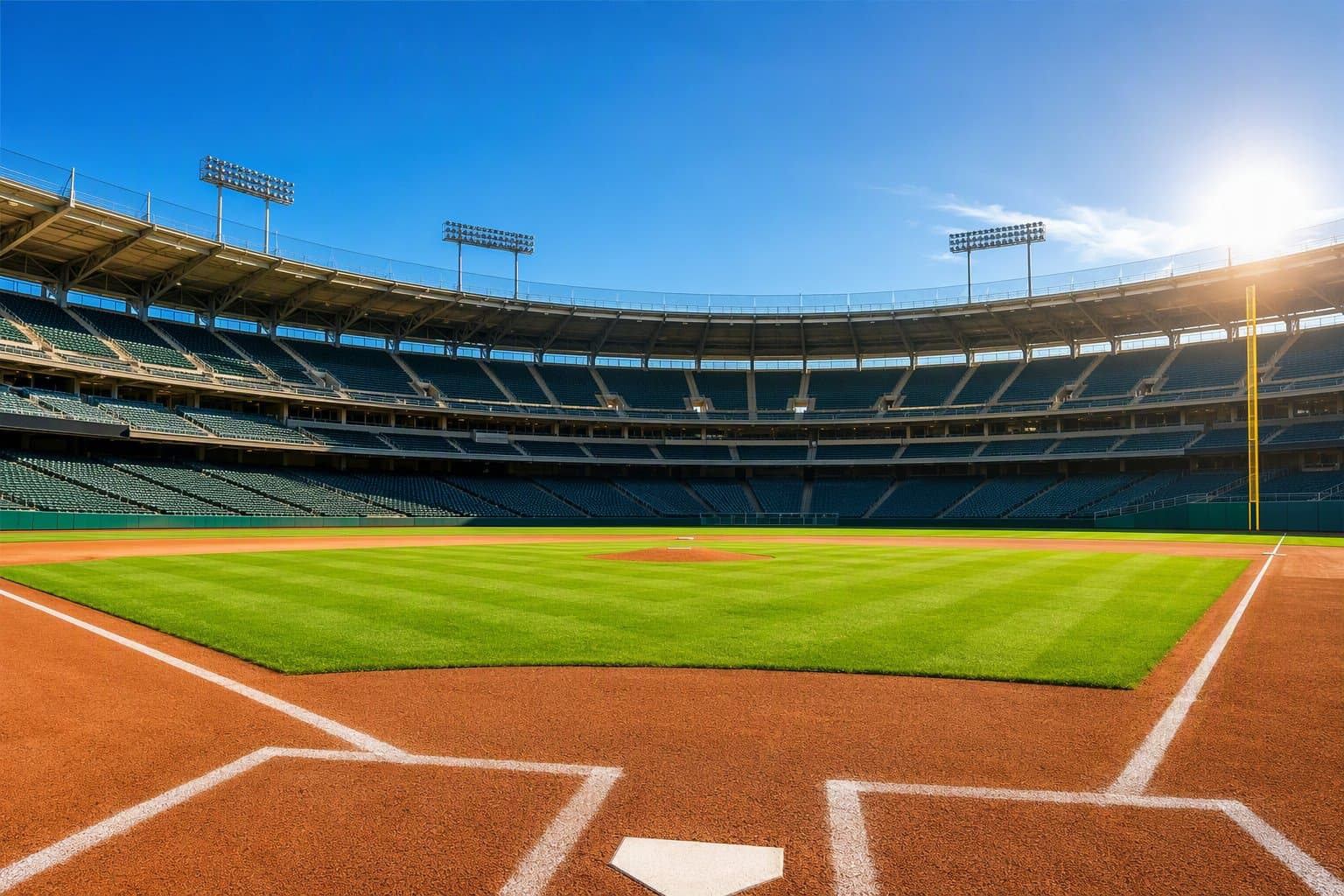 empty baseball stadium - illustration, Jake Team LLC