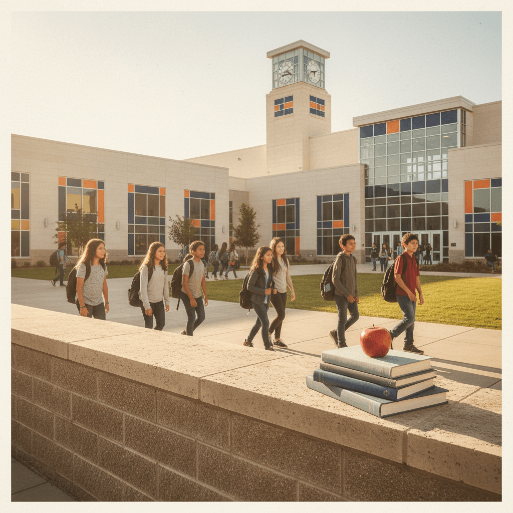 School Campus Growth - illustration, Jake Team LLC