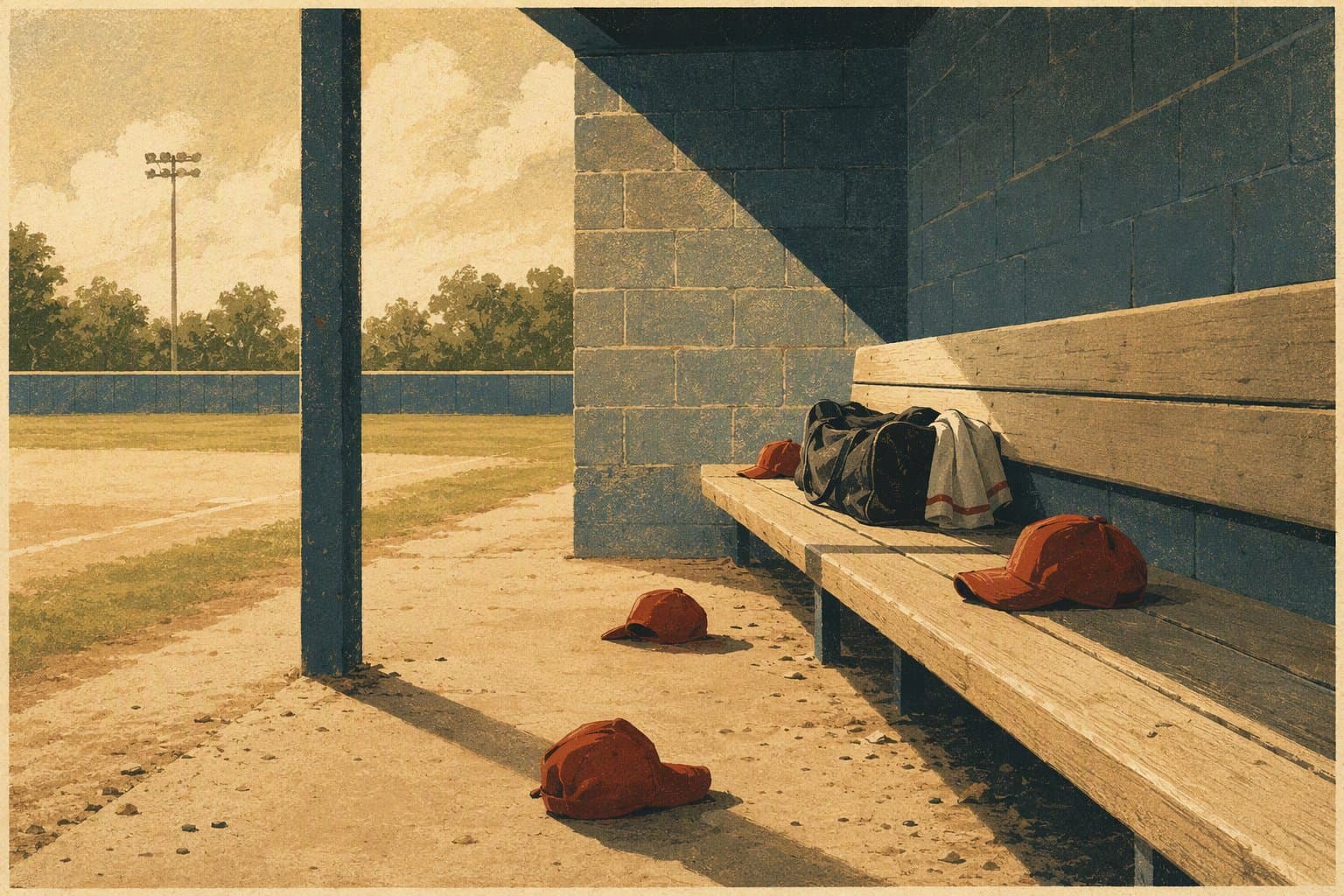 Empty stadium seats - illustration, Jake Team LLC