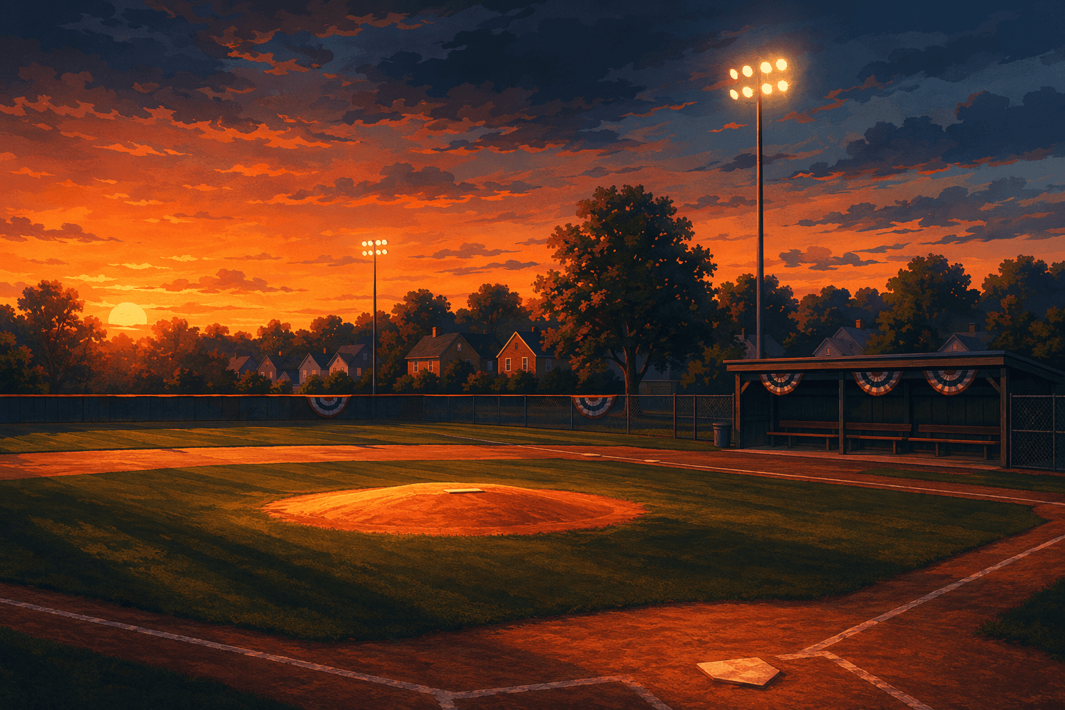 Baseball game - illustration, Jake Team LLC