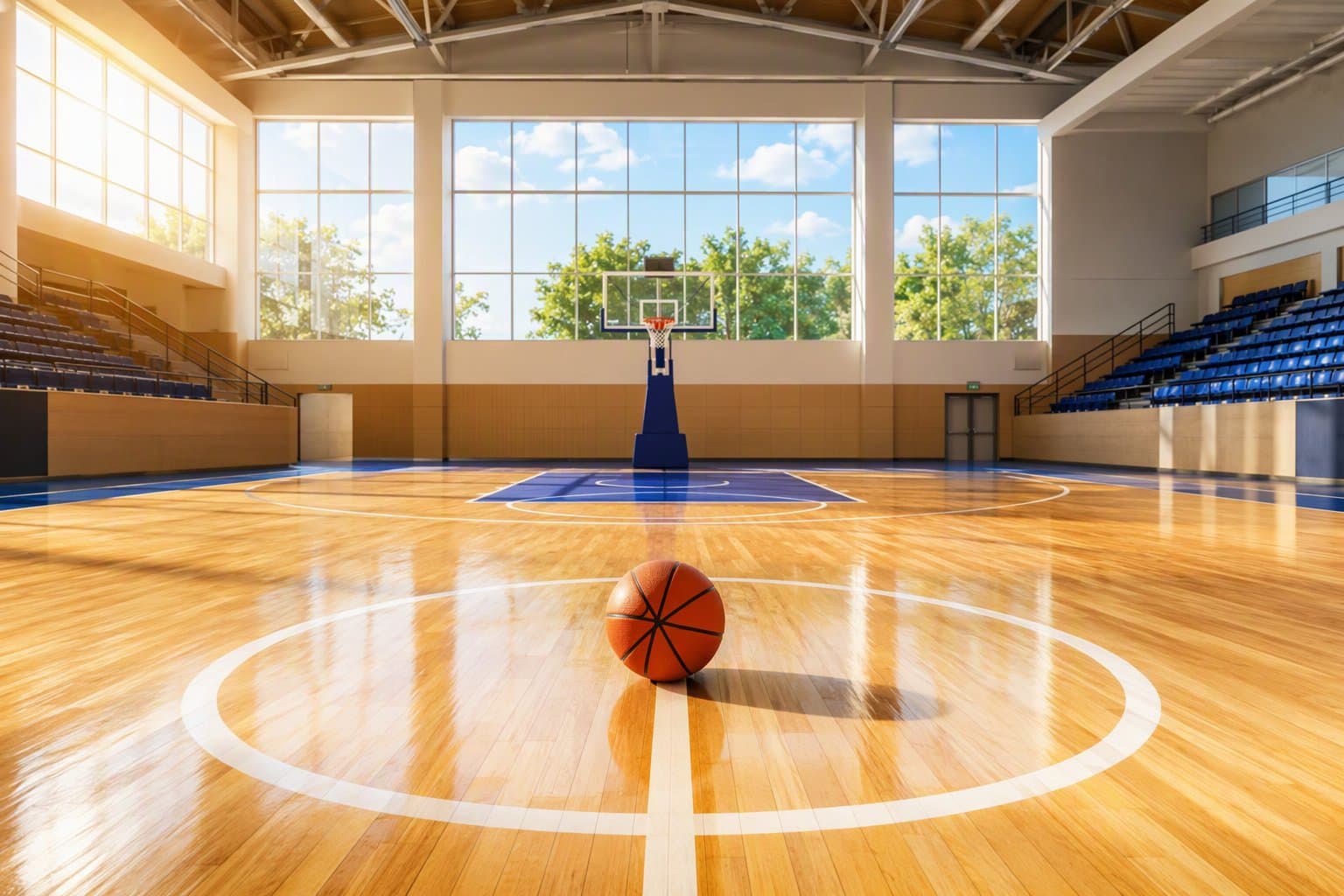 NBA Court - illustration, Jake Team LLC
