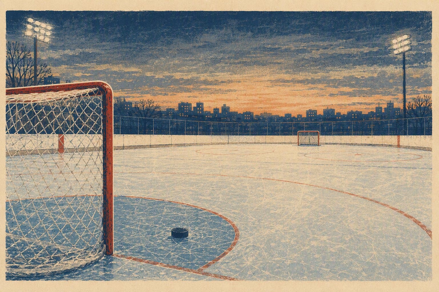 Hockey Shootout - illustration, Jake Team LLC