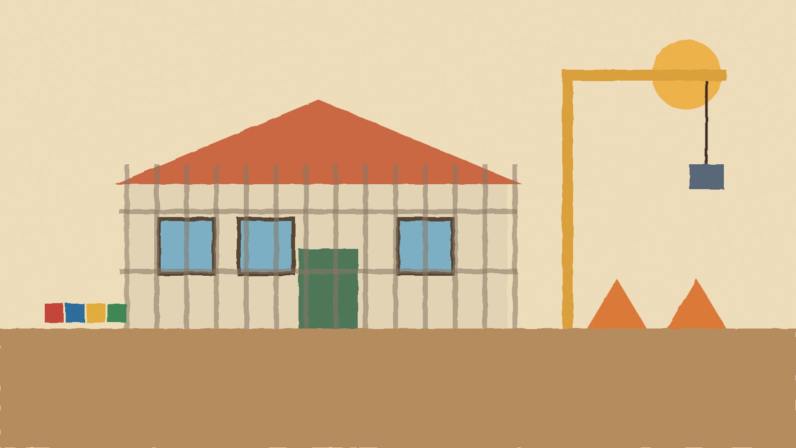Child care center under construction - illustration, Jake Team LLC