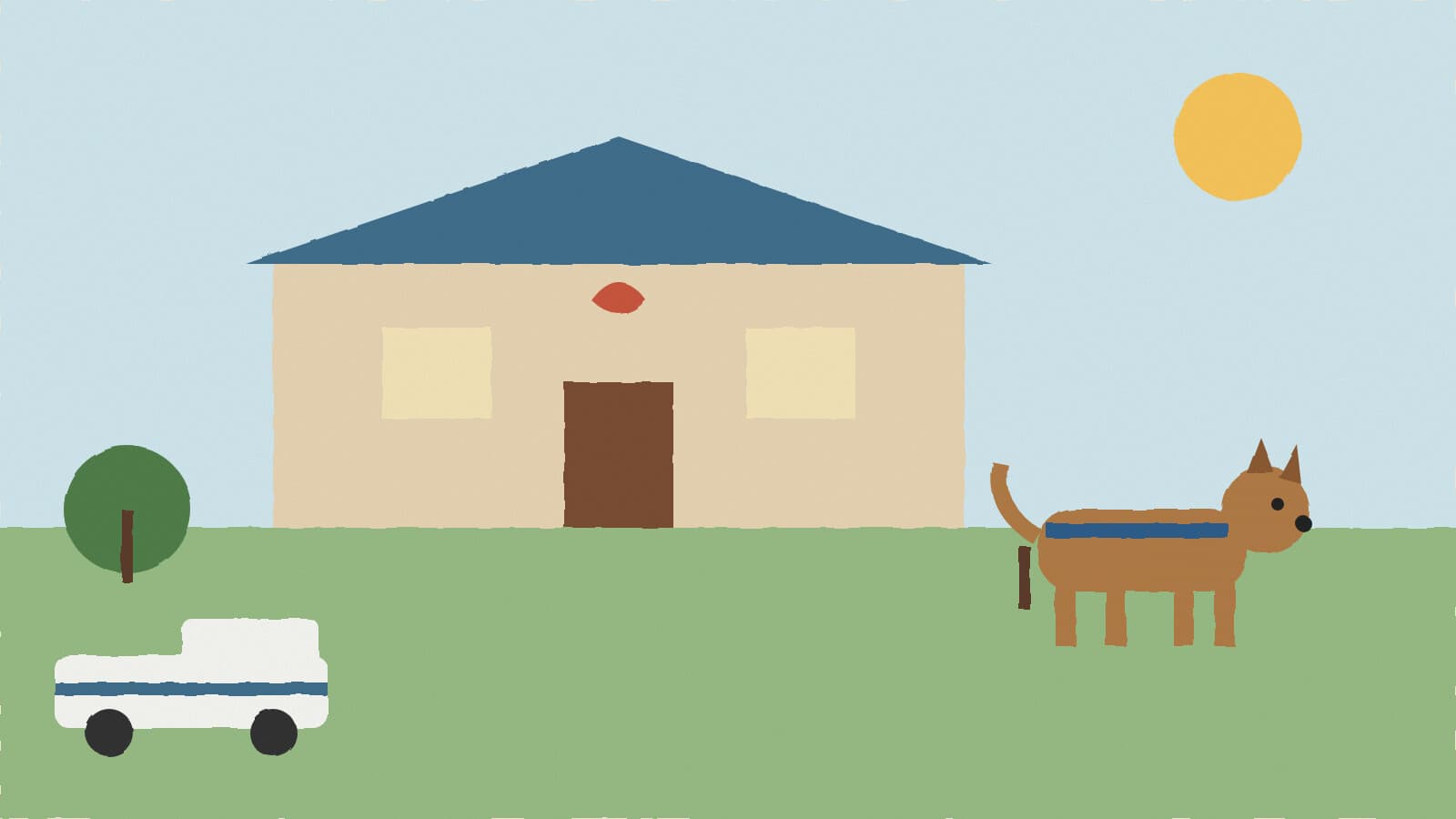 Animal shelter with dog - illustration, Jake Team LLC