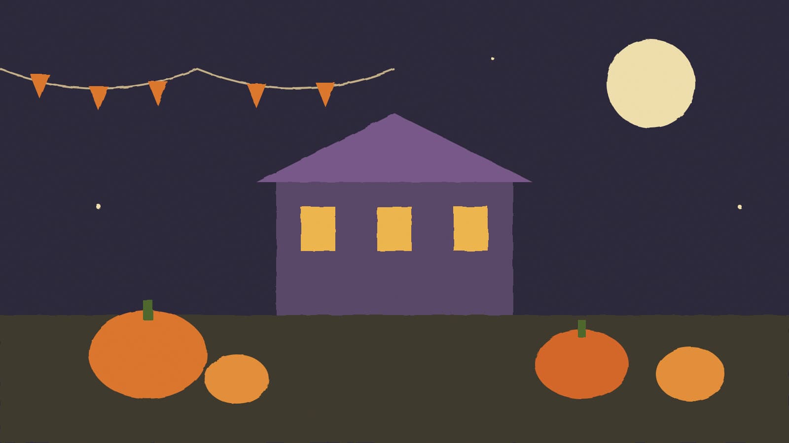 Pumpkins on town square - illustration, Jake Team LLC