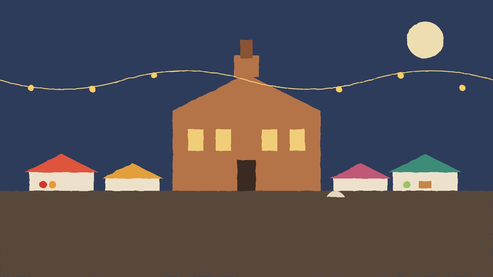 Market stalls on town square - illustration, Jake Team LLC