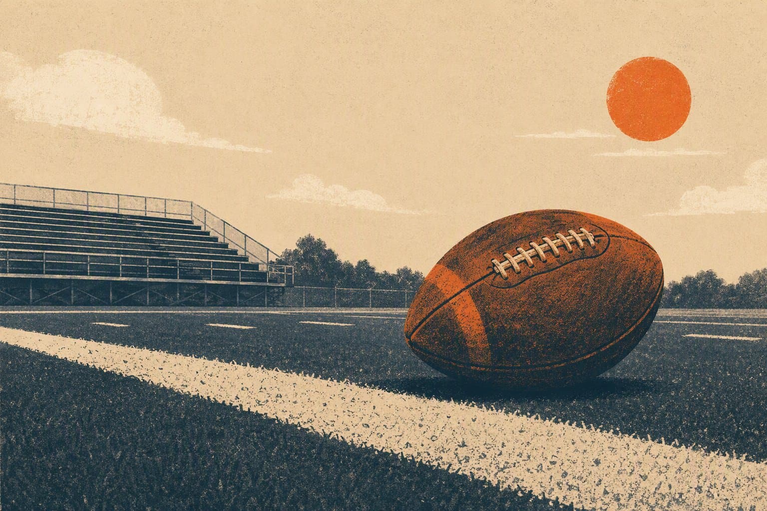 preseason football victory - illustration, Jake Team LLC