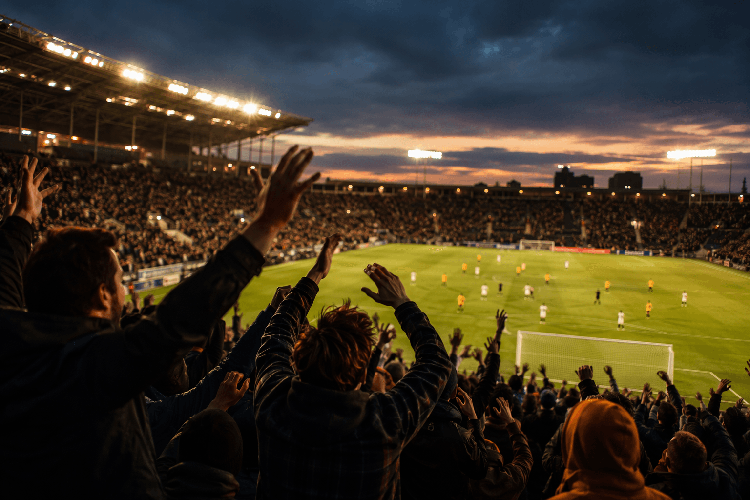 Soccer stadium atmosphere - illustration, Jake Team LLC
