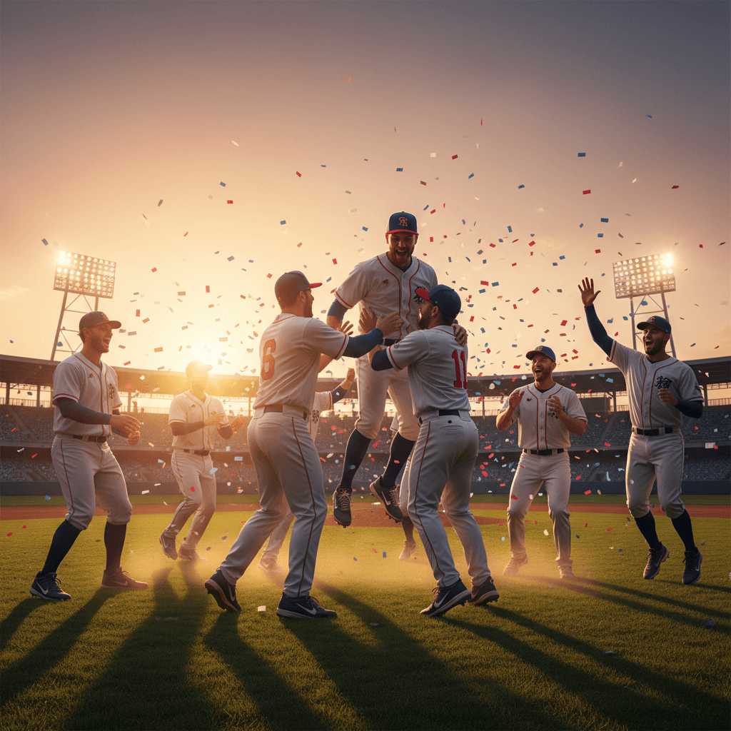 baseball victory - illustration, Jake Team LLC