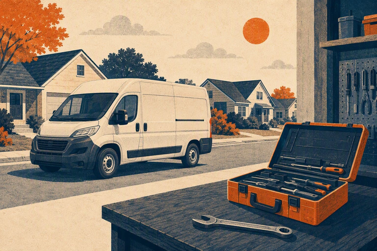 Mobile Auto Care - illustration, Jake Team LLC