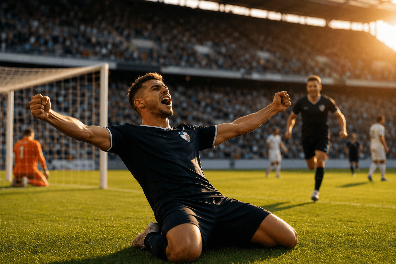 soccer victory - illustration, Jake Team LLC
